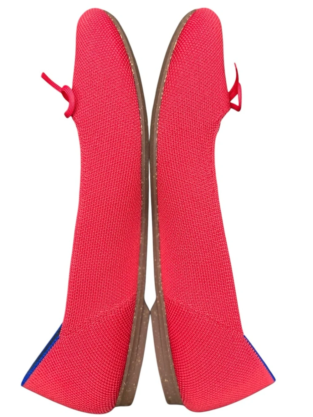 Rothy's The Ballet Flat 10 Round Toe Red Bow Slip On